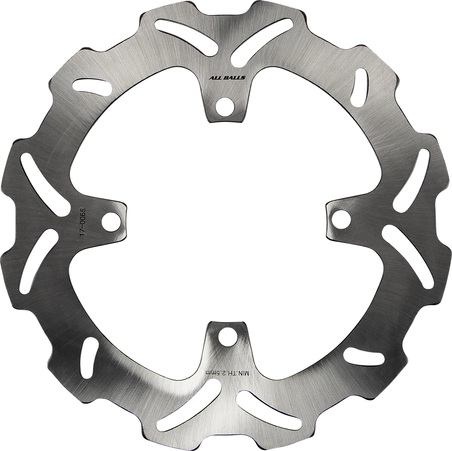 ALL BALLS Kawasaki Brake Rotor 18-0065 – Slotted Wave-Style Design for Enhanced Cooling and Durability