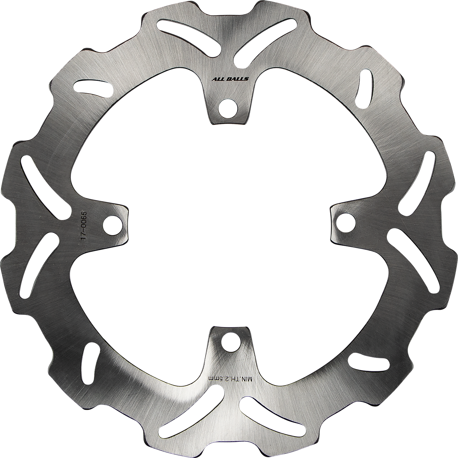 ALL BALLS Kawasaki Brake Rotor 18-0065 – Slotted Wave-Style Design for Enhanced Cooling and Durability