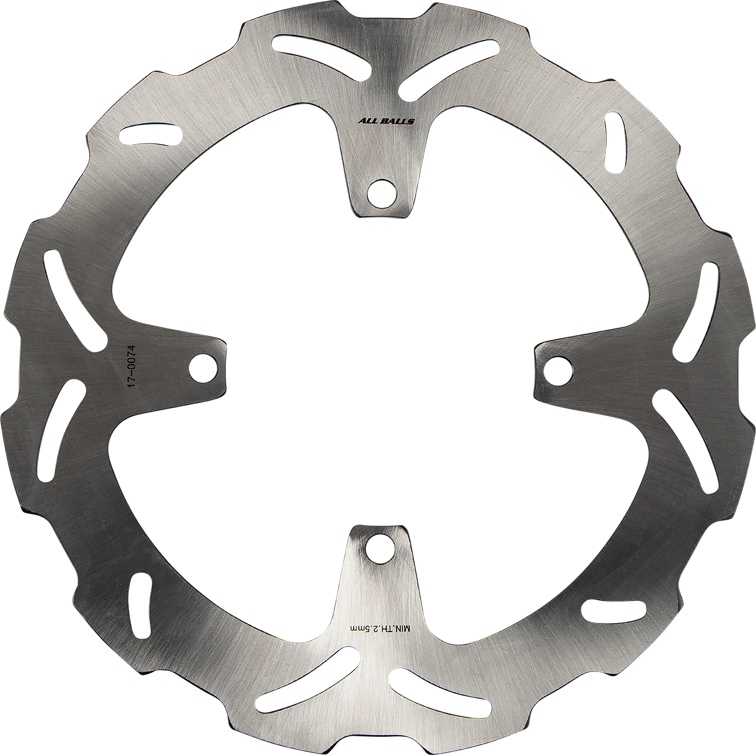 ALL BALLS Kawasaki Brake Rotor 18-0074 – Durable Stainless Steel with Slotted Wave Design