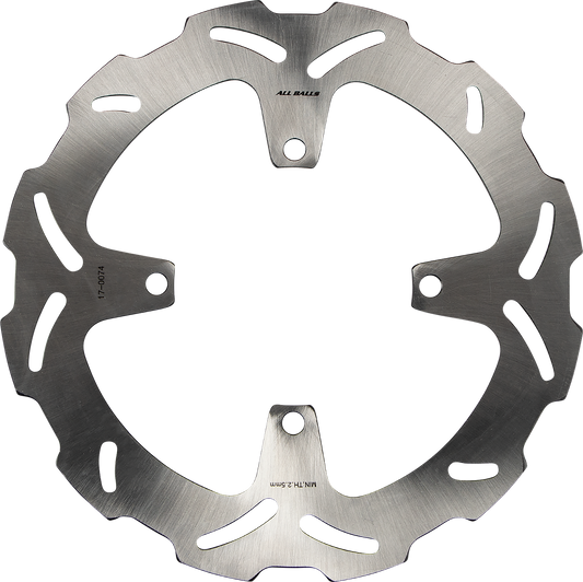 ALL BALLS Kawasaki Brake Rotor 18-0074 – Durable Stainless Steel with Slotted Wave Design