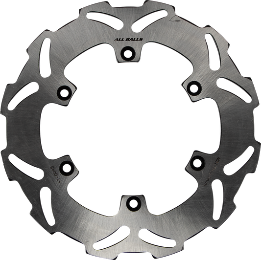 ALL BALLS Brake Rotor 18-0048 – Durable Stainless Steel with Slotted Wave Design for Optimal Cooling