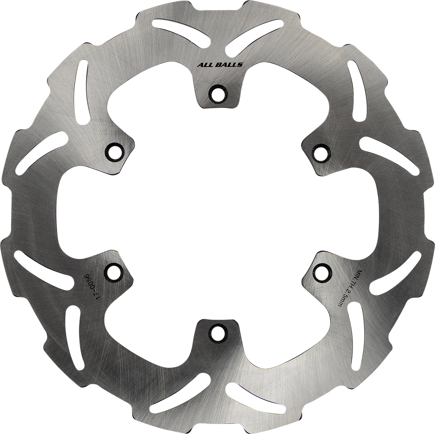 ALL BALLS Yamaha 18-0056 Brake Rotor - Slotted Wave Design for Enhanced Cooling and Durability
