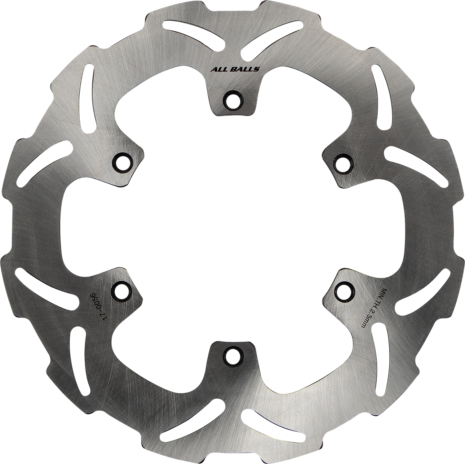 ALL BALLS Yamaha 18-0056 Brake Rotor - Slotted Wave Design for Enhanced Cooling and Durability