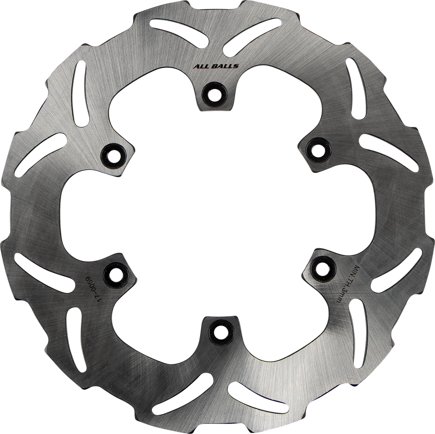 ALL BALLS Yamaha 18-0059 Brake Rotor with Slotted Wave Design and 420 Stainless Steel Construction