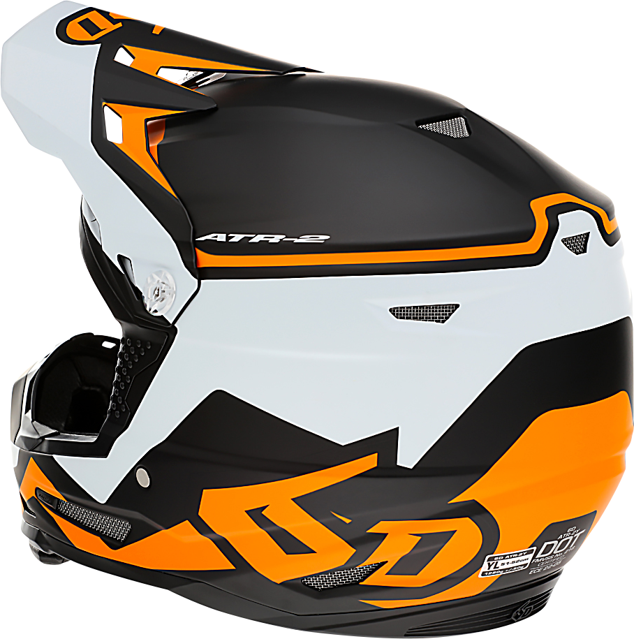 6D HELMETS | ATR-2Y Drive | Neon Orange | Small