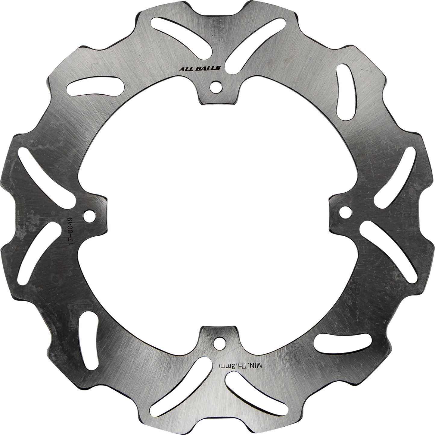 ALL BALLS Honda 18-0049 Slotted Wave-Style Brake Rotor