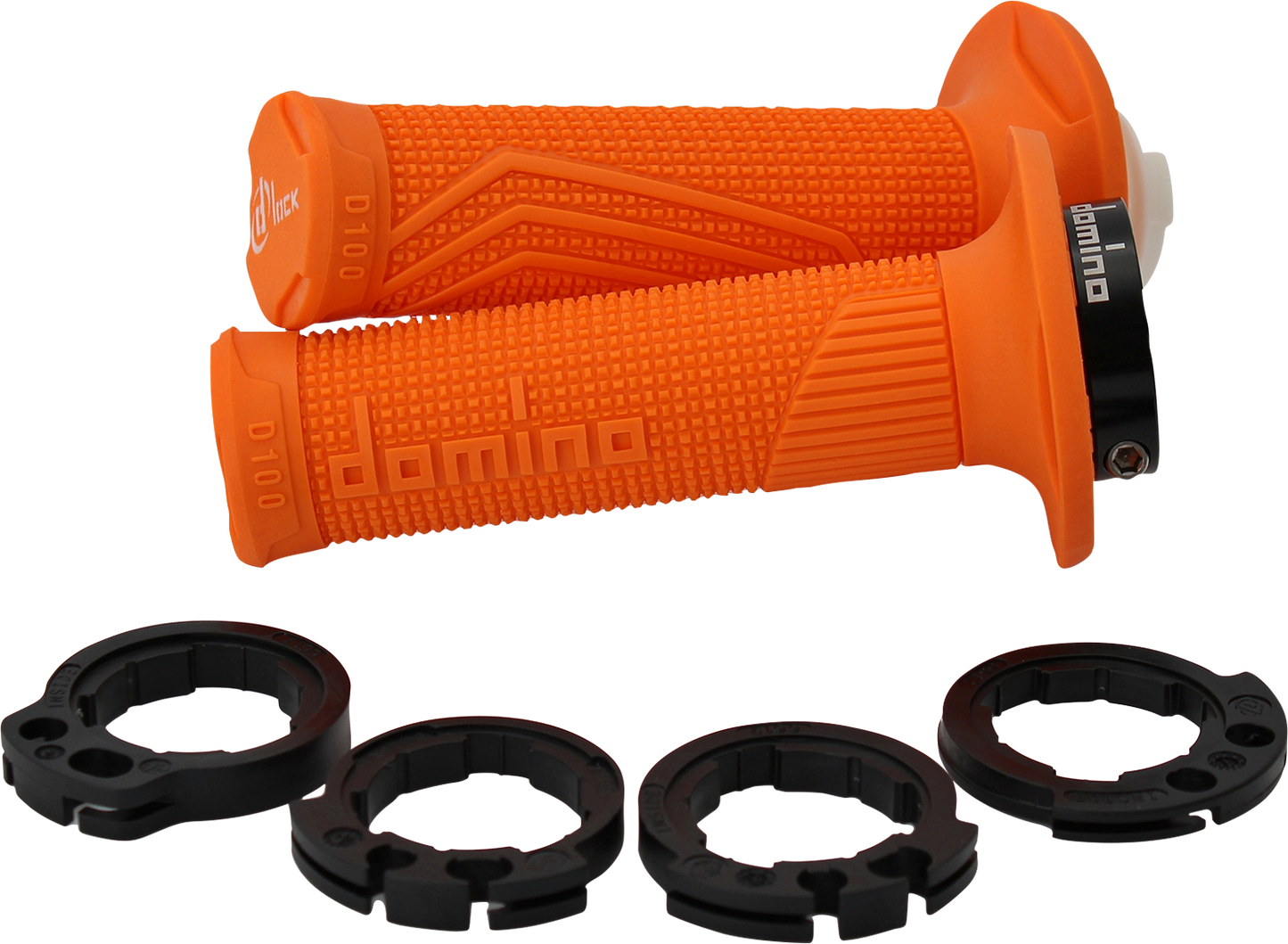 DOMINO D100 D-Lock Grips - Orange, Part Number D10046C4500A9-0
