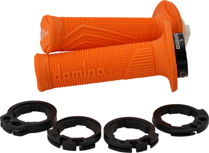 DOMINO D100 D-Lock Grips - Orange, Part Number D10046C4500A9-0