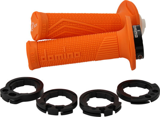 DOMINO D100 D-Lock Grips - Orange, Part Number D10046C4500A9-0