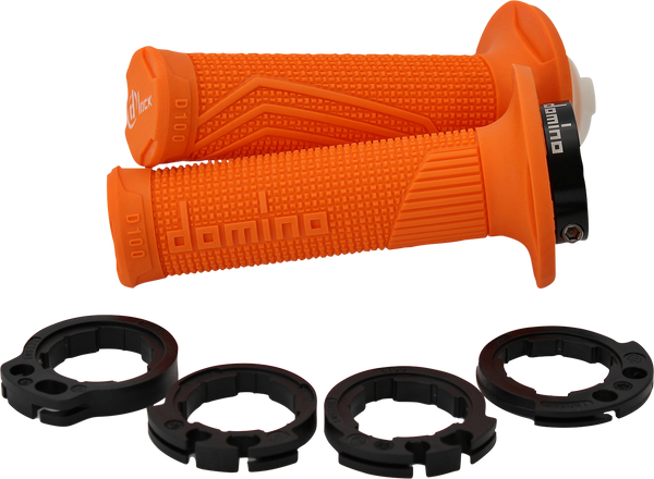 DOMINO D100 D-Lock Grips - Orange, Part Number D10046C4500A9-0