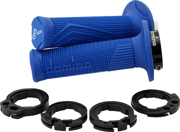 DOMINO D100 D-Lock Grips - Blue (Part Number: D10046C4800A9-0)