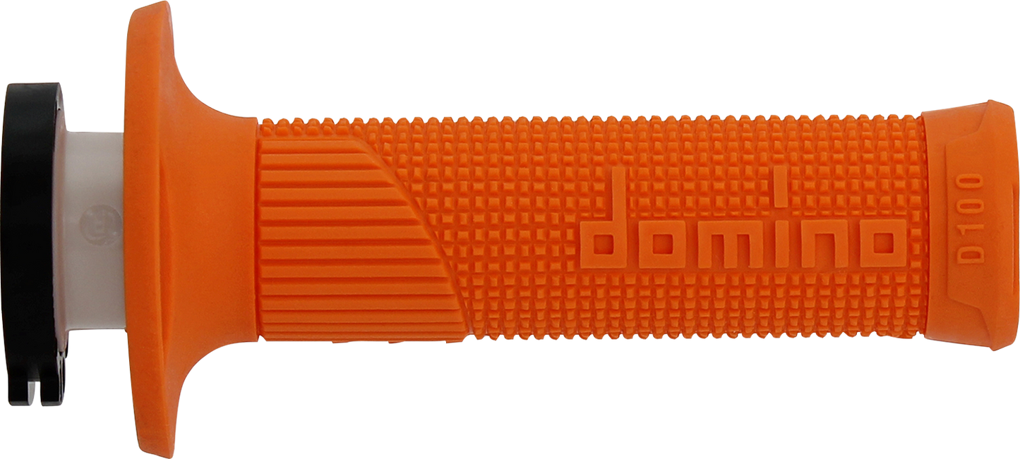 DOMINO D100 D-Lock Grips - Orange, Part Number D10046C4500A9-0