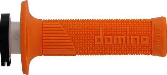 DOMINO D100 D-Lock Grips - Orange, Part Number D10046C4500A9-0