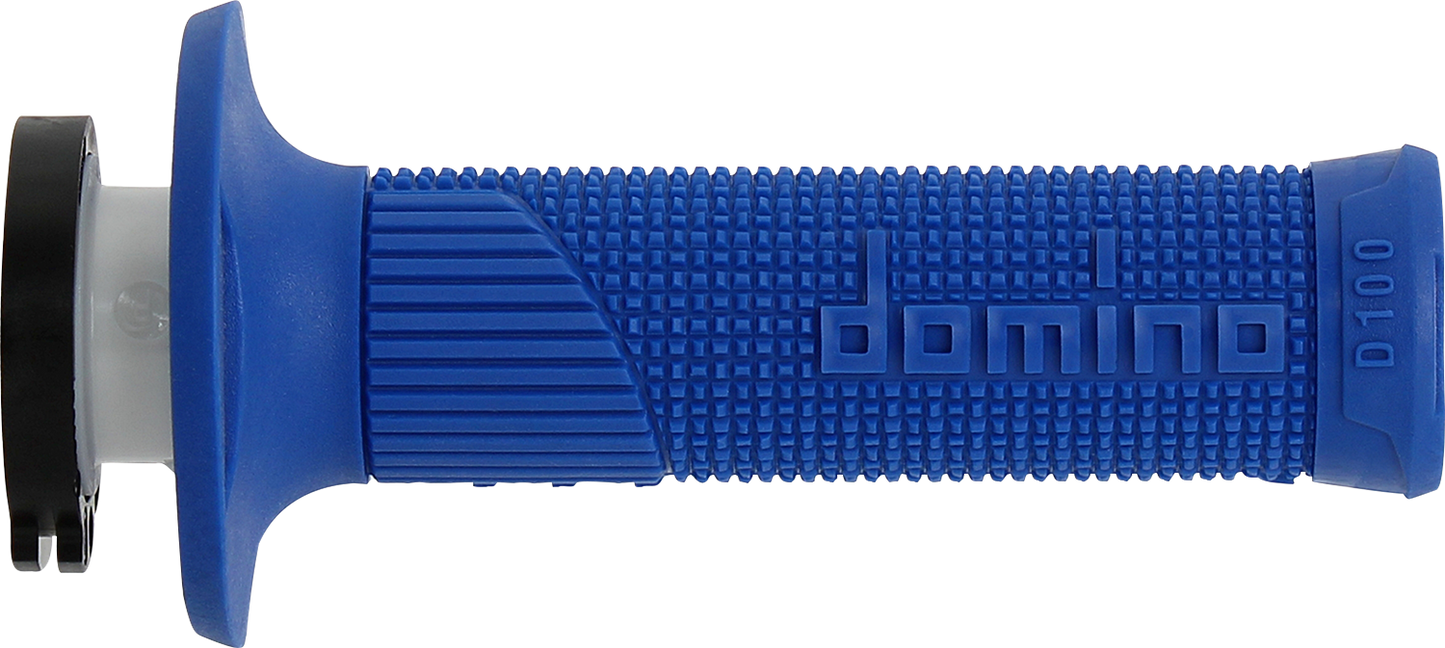 DOMINO D100 D-Lock Grips - Blue (Part Number: D10046C4800A9-0)