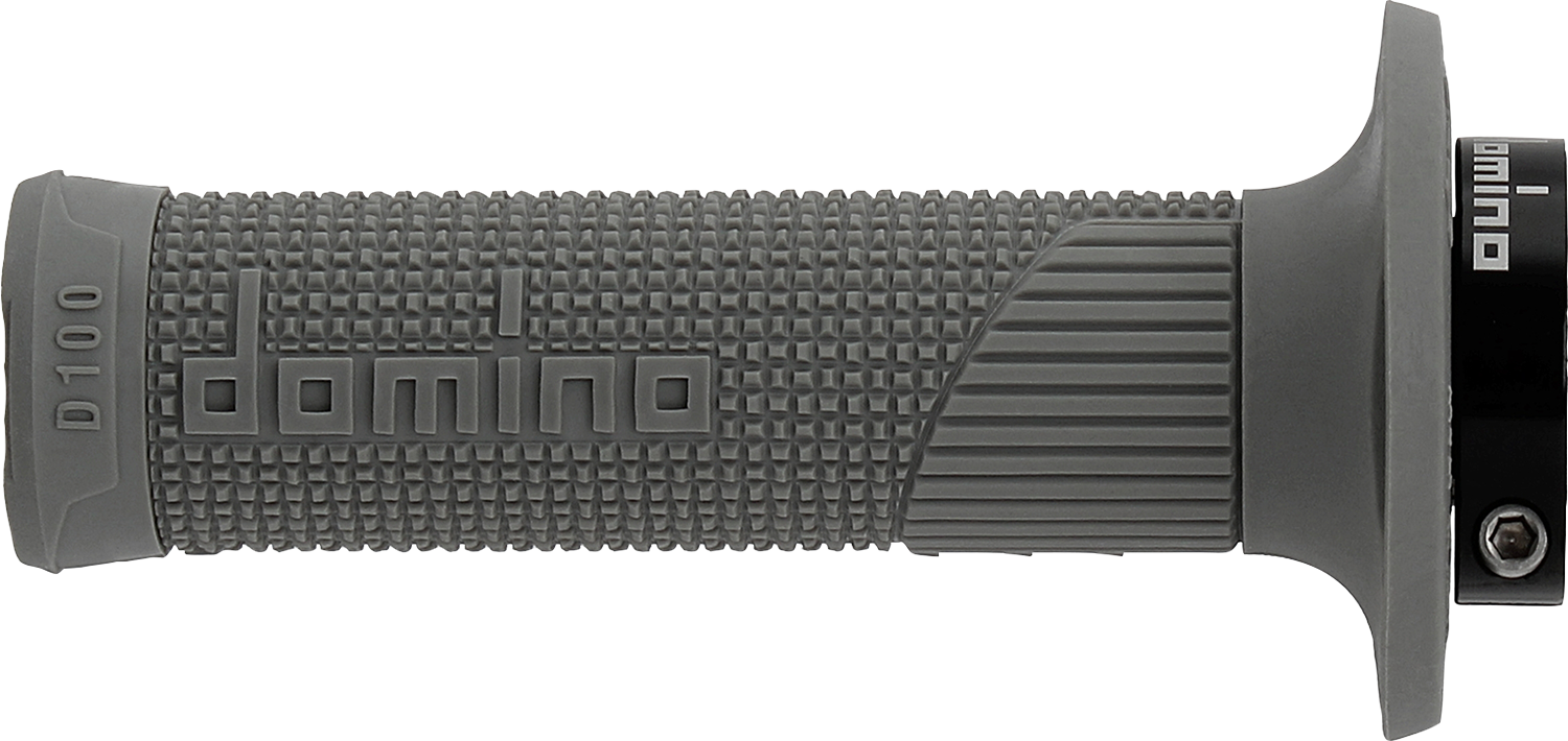 DOMINO D100 D-Lock Grips - Gray D10046C5200A9-0 for Motorcycle Throttles