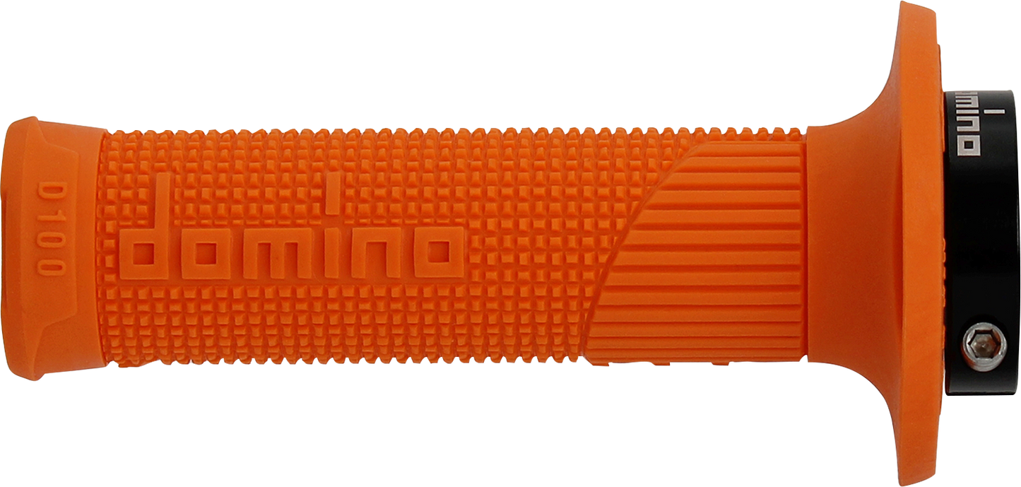 DOMINO D100 D-Lock Grips - Orange, Part Number D10046C4500A9-0