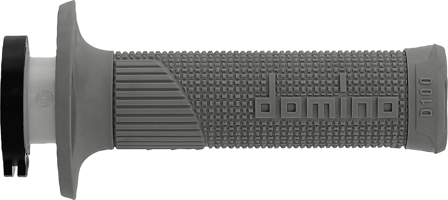 DOMINO D100 D-Lock Grips - Gray D10046C5200A9-0 for Motorcycle Throttles
