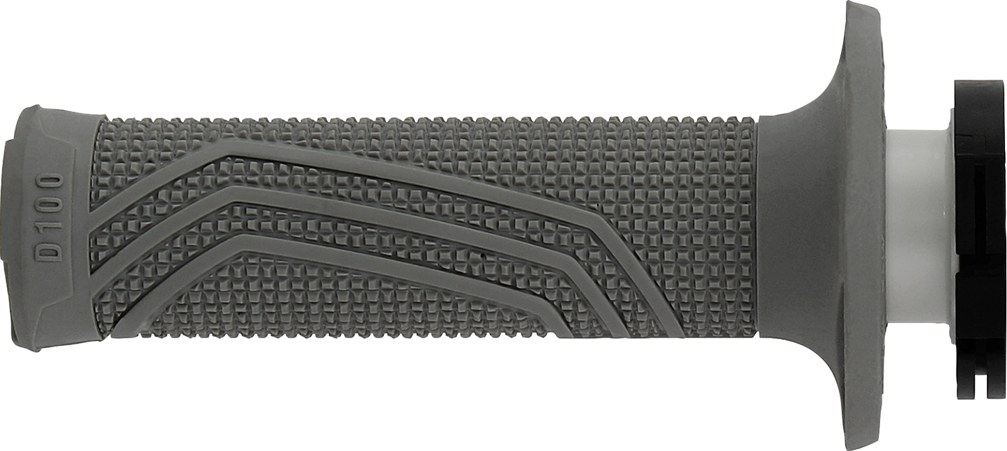 DOMINO D100 D-Lock Grips - Gray D10046C5200A9-0 for Motorcycle Throttles