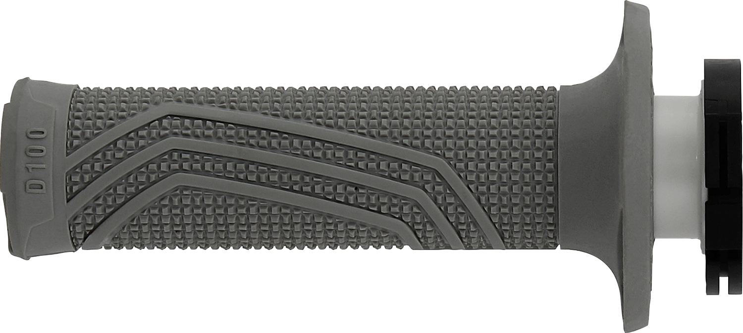 DOMINO D100 D-Lock Grips - Gray D10046C5200A9-0 for Motorcycle Throttles