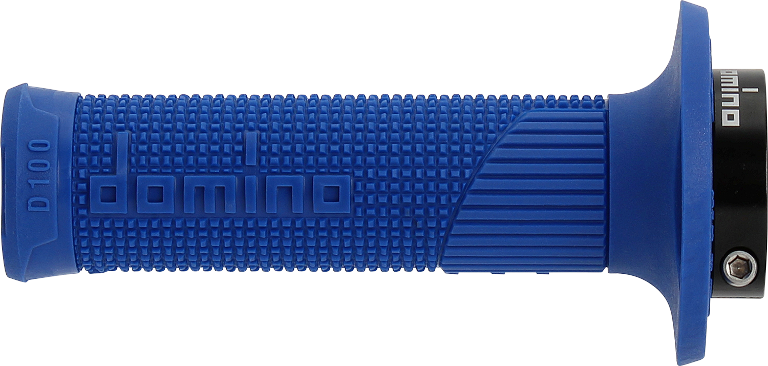 DOMINO D100 D-Lock Grips - Blue (Part Number: D10046C4800A9-0)
