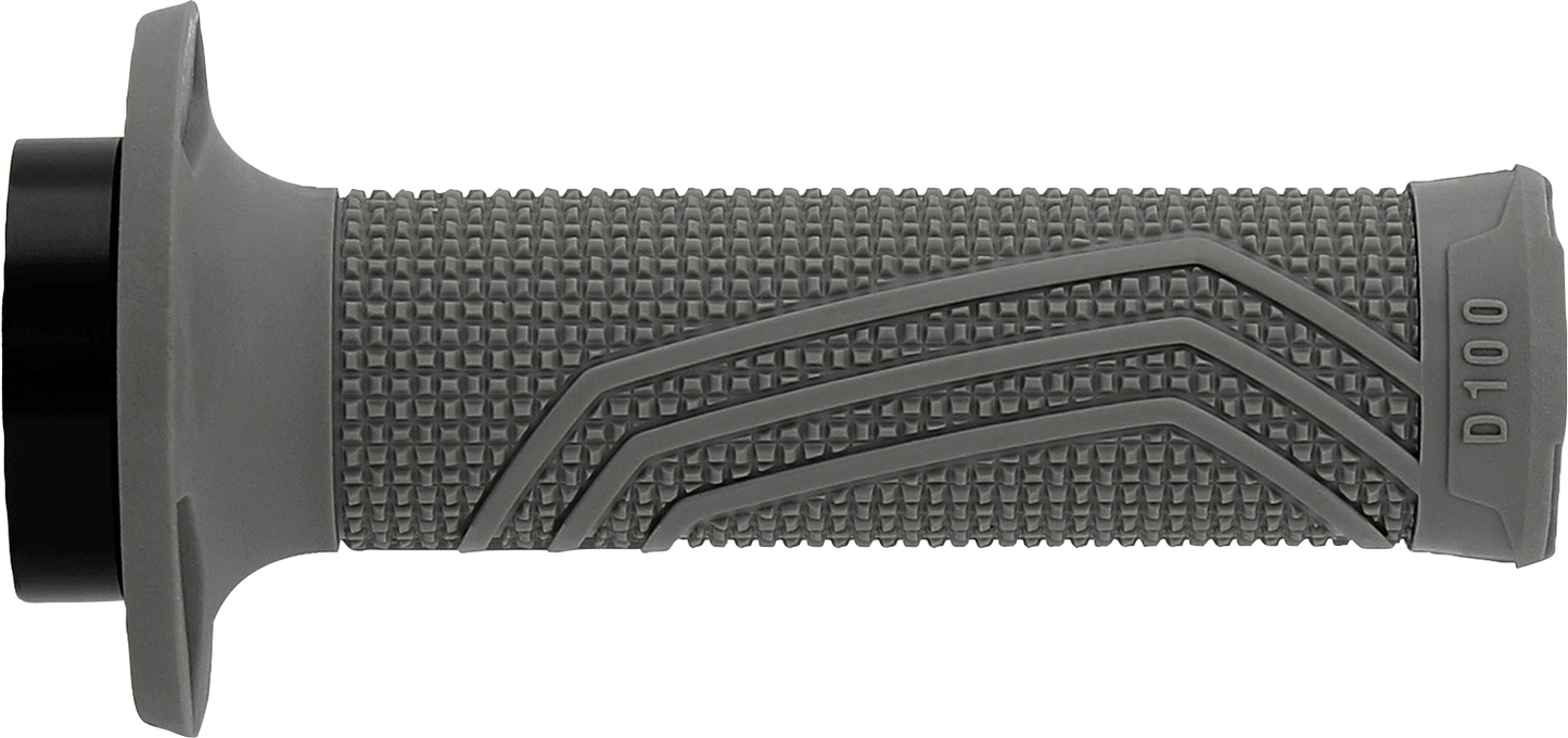 DOMINO D100 D-Lock Grips - Gray D10046C5200A9-0 for Motorcycle Throttles