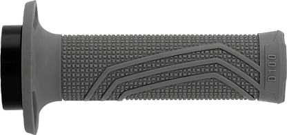 DOMINO D100 D-Lock Grips - Gray D10046C5200A9-0 for Motorcycle Throttles