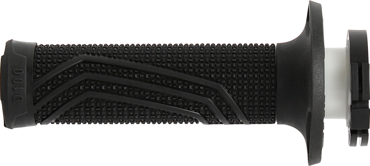 DOMINO D100 D-Lock Grips - Black (Part Number: D10046C4000A9-0)