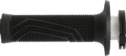 DOMINO D100 D-Lock Grips - Black (Part Number: D10046C4000A9-0)