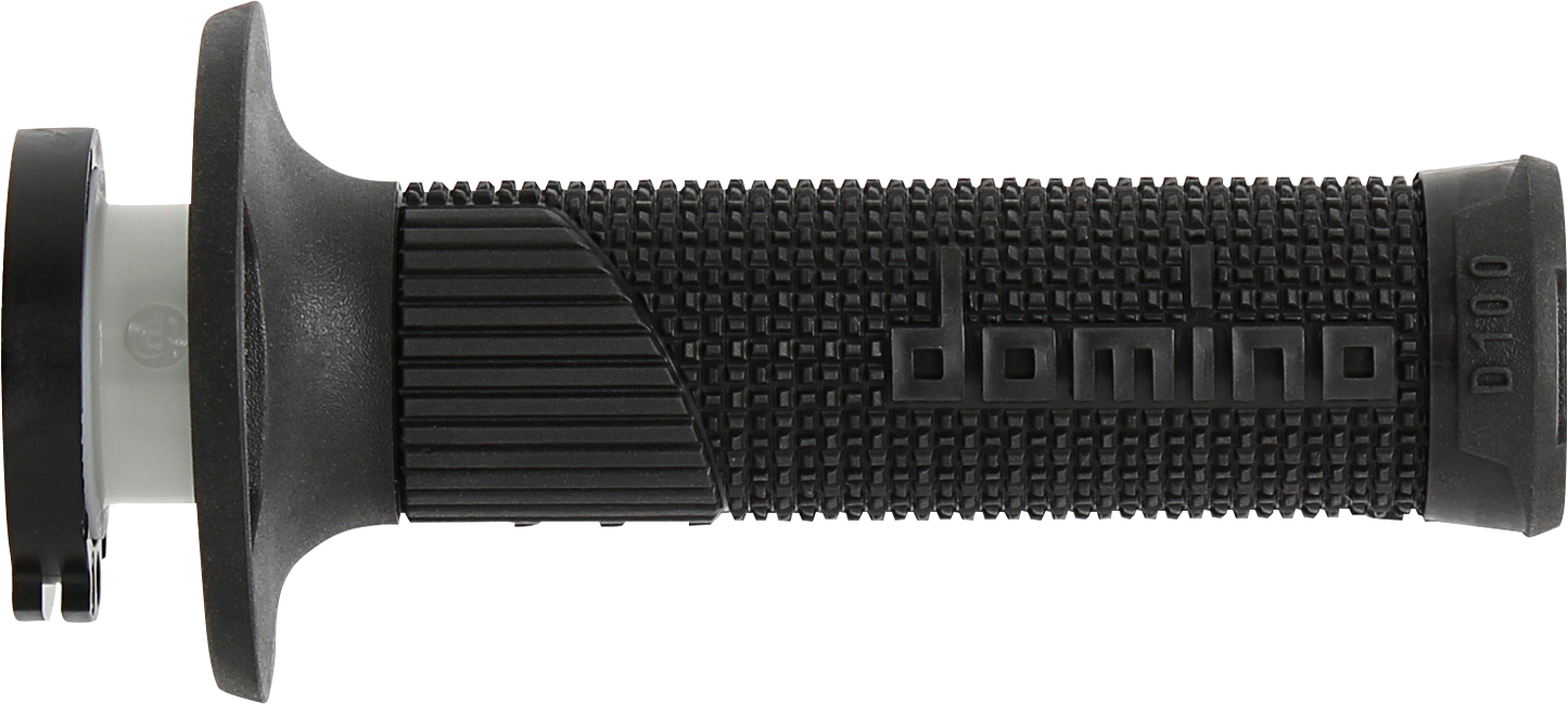 DOMINO D100 D-Lock Grips - Black (Part Number: D10046C4000A9-0)