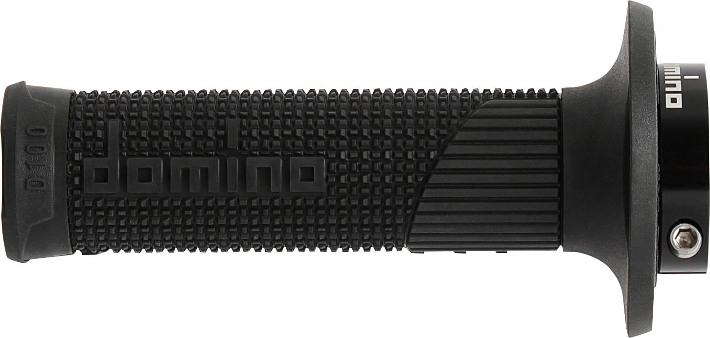 DOMINO D100 D-Lock Grips - Black (Part Number: D10046C4000A9-0)