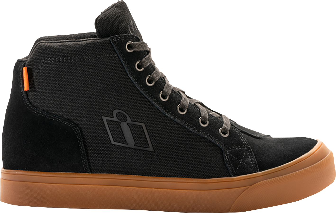 ICON Carga Boots - Black, US 8 - Durable Leather Work Boots with D3O Ankle Inserts and Slip-Resistant Outsole