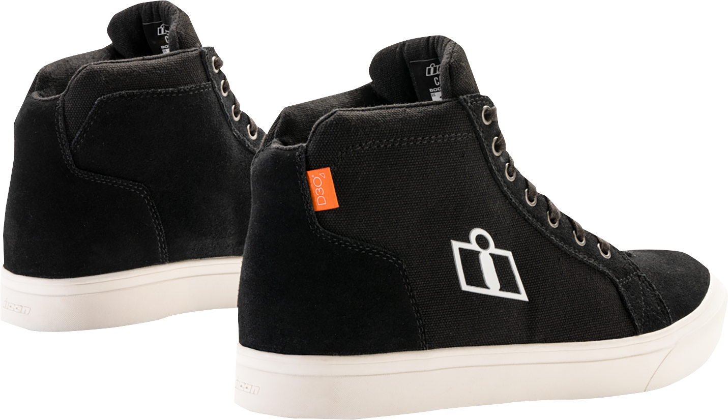 ICON Carga Boots - Classic US 8 with Genuine Leather Upper and D30® Ankle Inserts