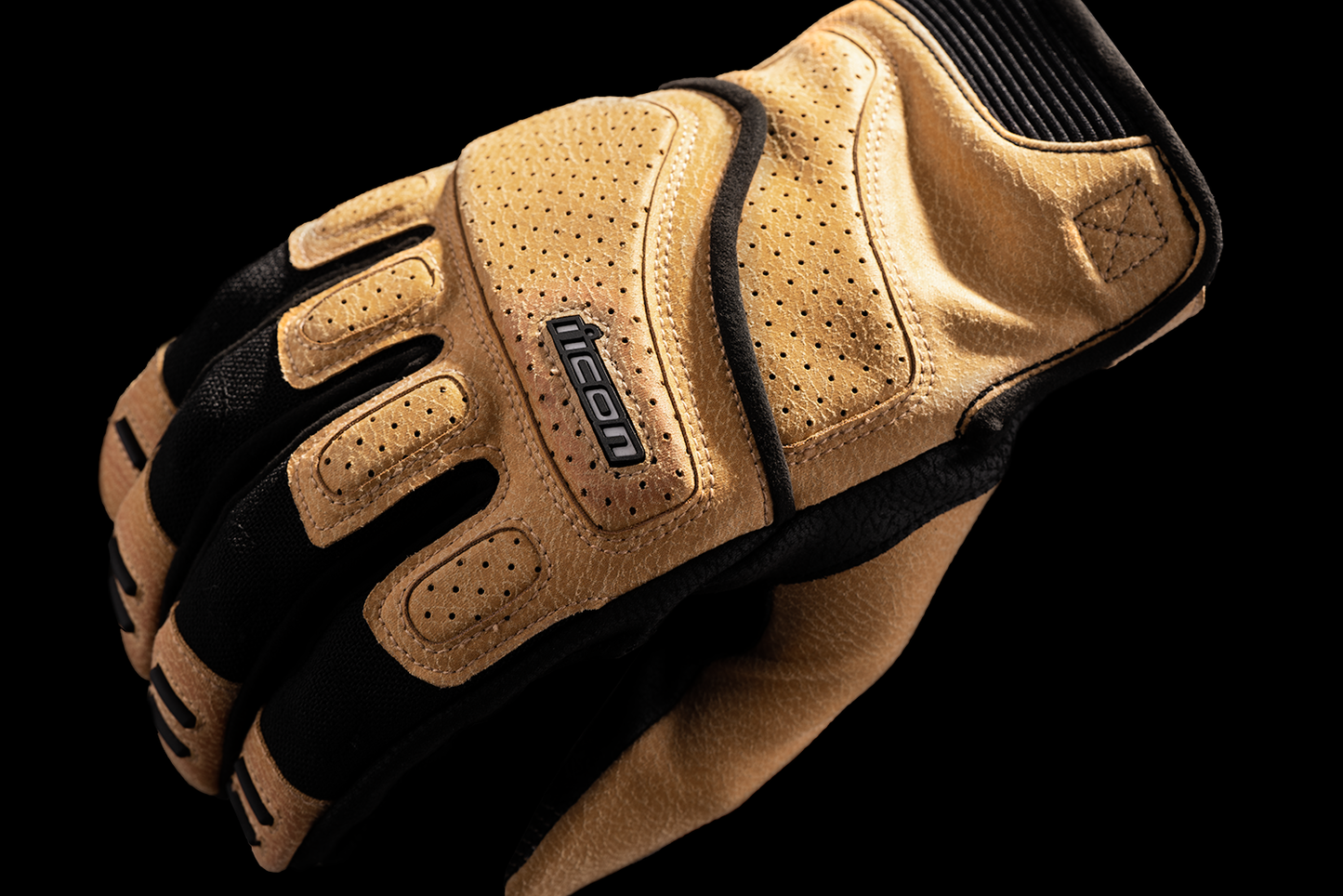 ICON Women's Superduty3™ Gloves - Tan - Large (Part No. 3302-0927)