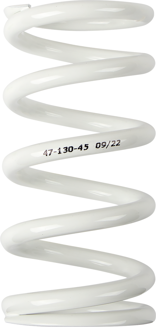 Moose Offroad Shock Spring 45 N/mm - 47mm OD - White, Part Number 1312-0945
