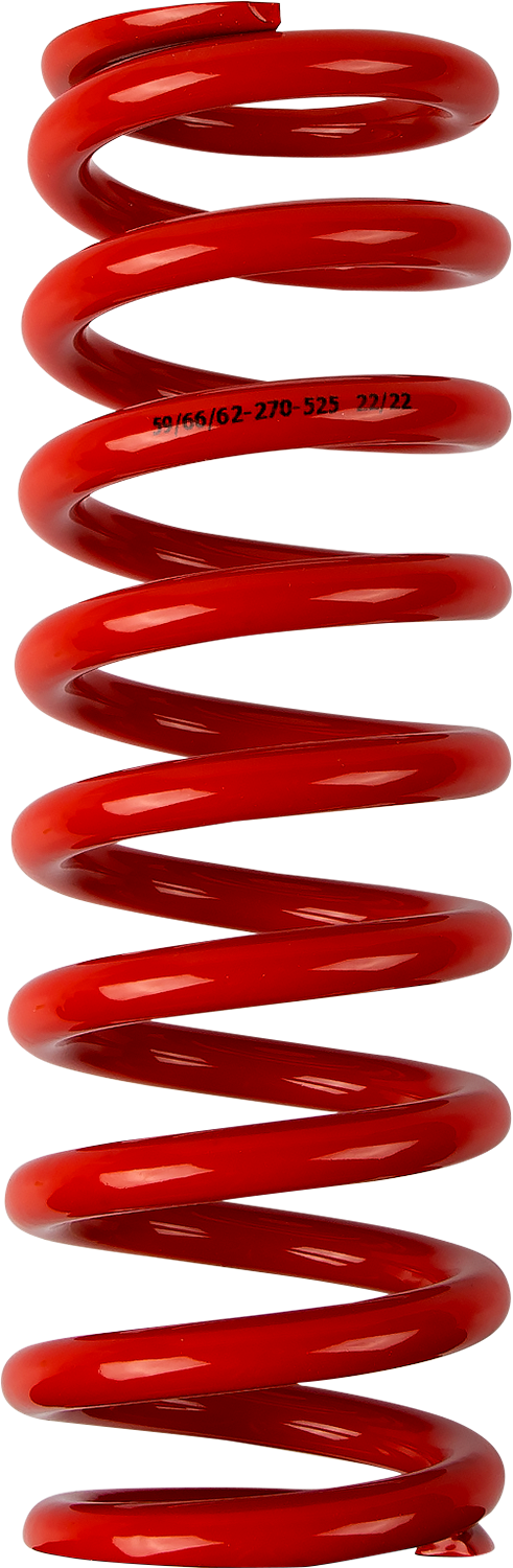Moose Offroad Shock Spring 52.5 N/mm - 59/62 mm OD - Red, Part Number 1312-0966