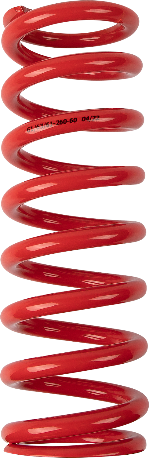 MOOSE OFFROAD Shock Spring 1312-0974, 61mm OD, 60 N/mm, Red