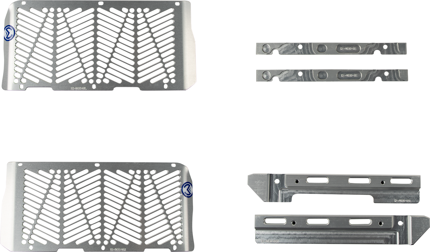 Moose Offroad Billet Radiator Guards for Beta 12-4024 - Silver