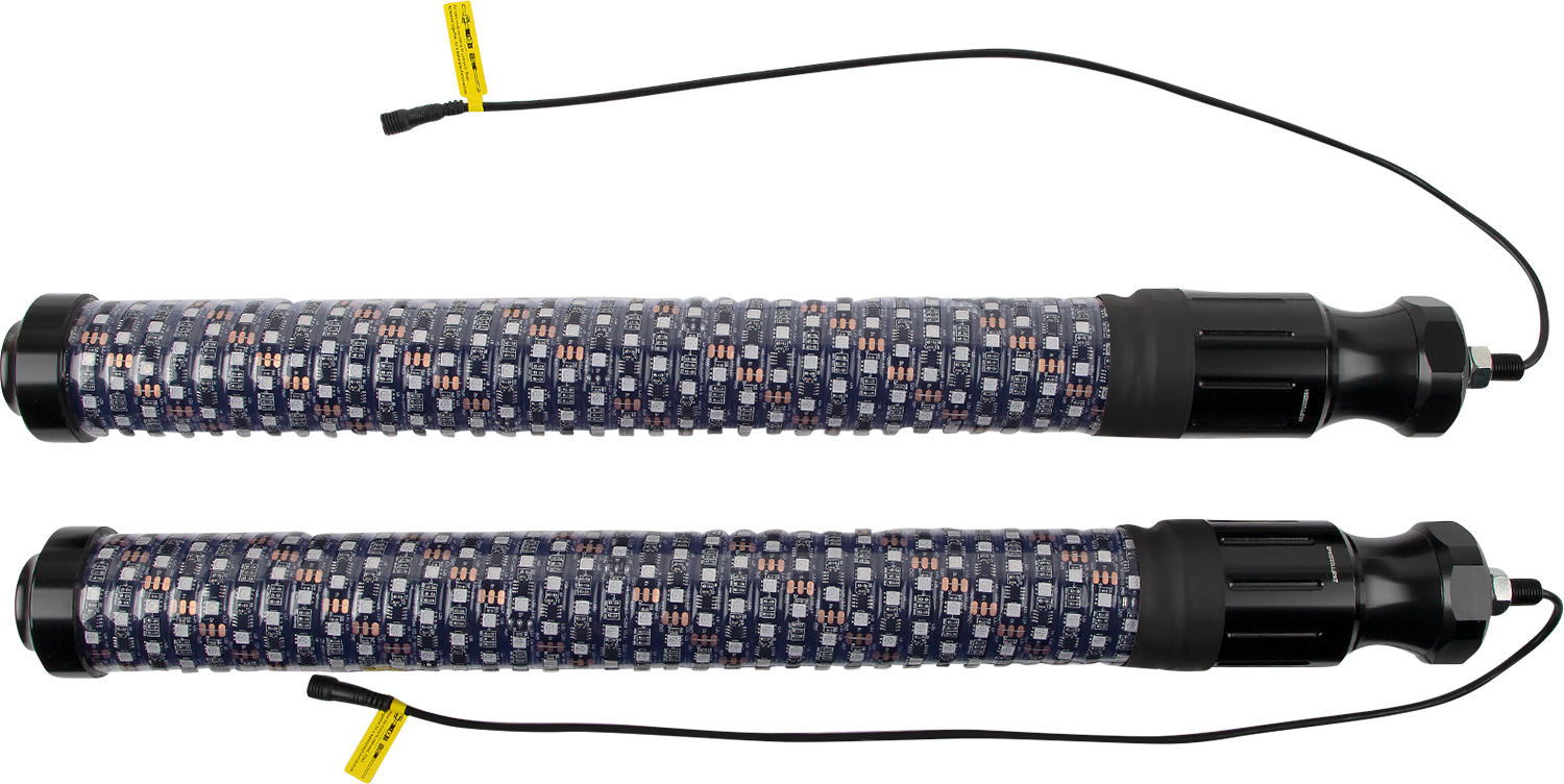 MOOSE OFFROAD 24-inch PQRCHSBTR122-PU Whip Lights with Bluetooth Control and Flag Kit