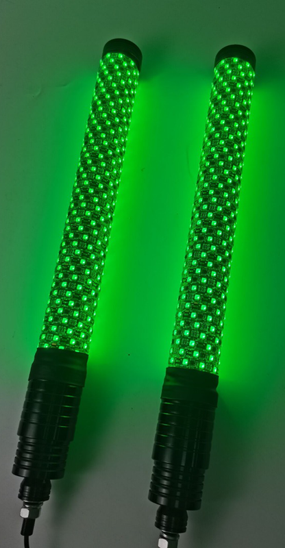MOOSE OFFROAD 24-inch PQRCHSBTR122-PU Whip Lights with Bluetooth Control and Flag Kit