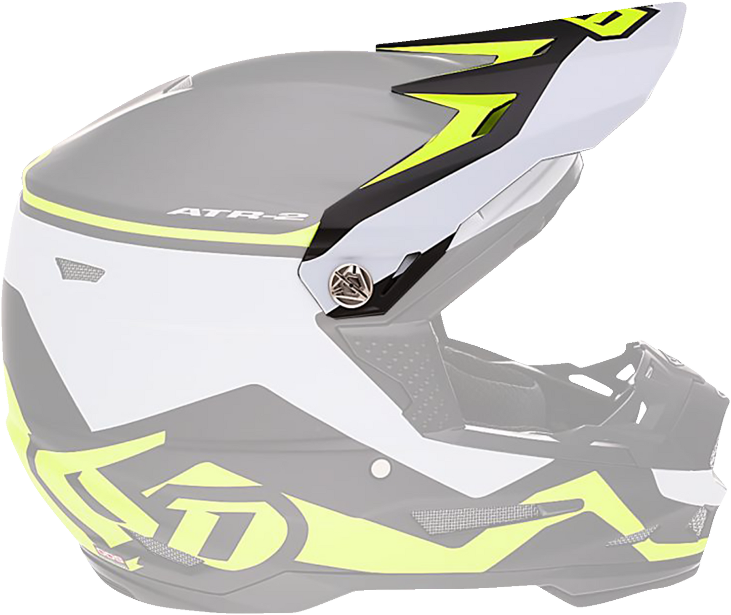 6D Helmets ATR-2Y Youth Helmet Visor - Neon Yellow Drive Model 72-4134