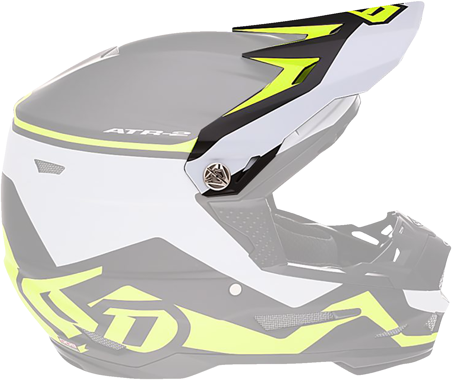 6D Helmets ATR-2Y Youth Helmet Visor - Neon Yellow Drive Model 72-4134