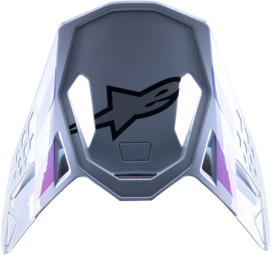 Alpinestars Supertech M10 Visor - Daytona - Haze Gray/Orange Fluo/Rhodamine (Part #8982723-9243)