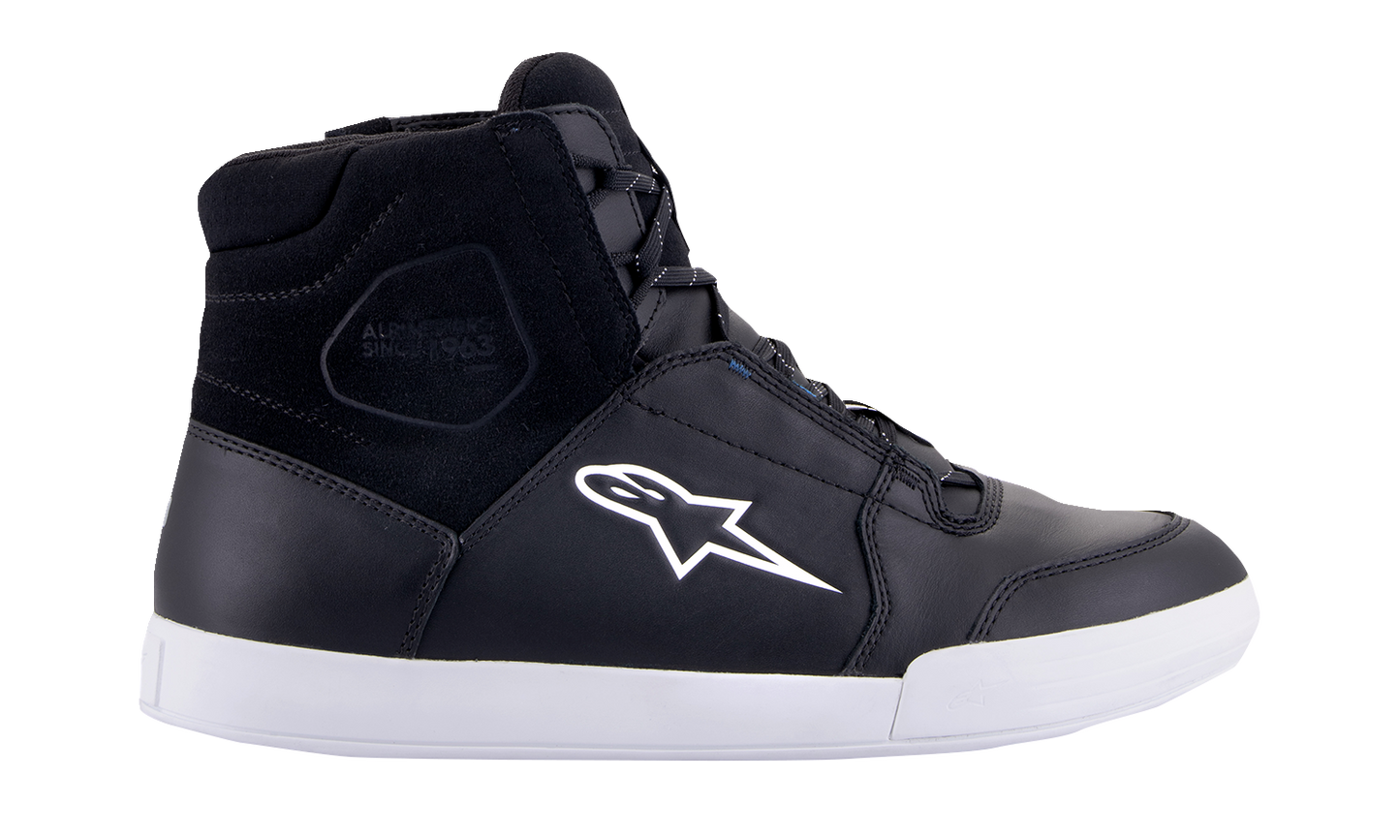 Alpinestars Chrome Waterproof Shoes - Black and White, US 12 / EU 45.5, Part 2543123-157-12