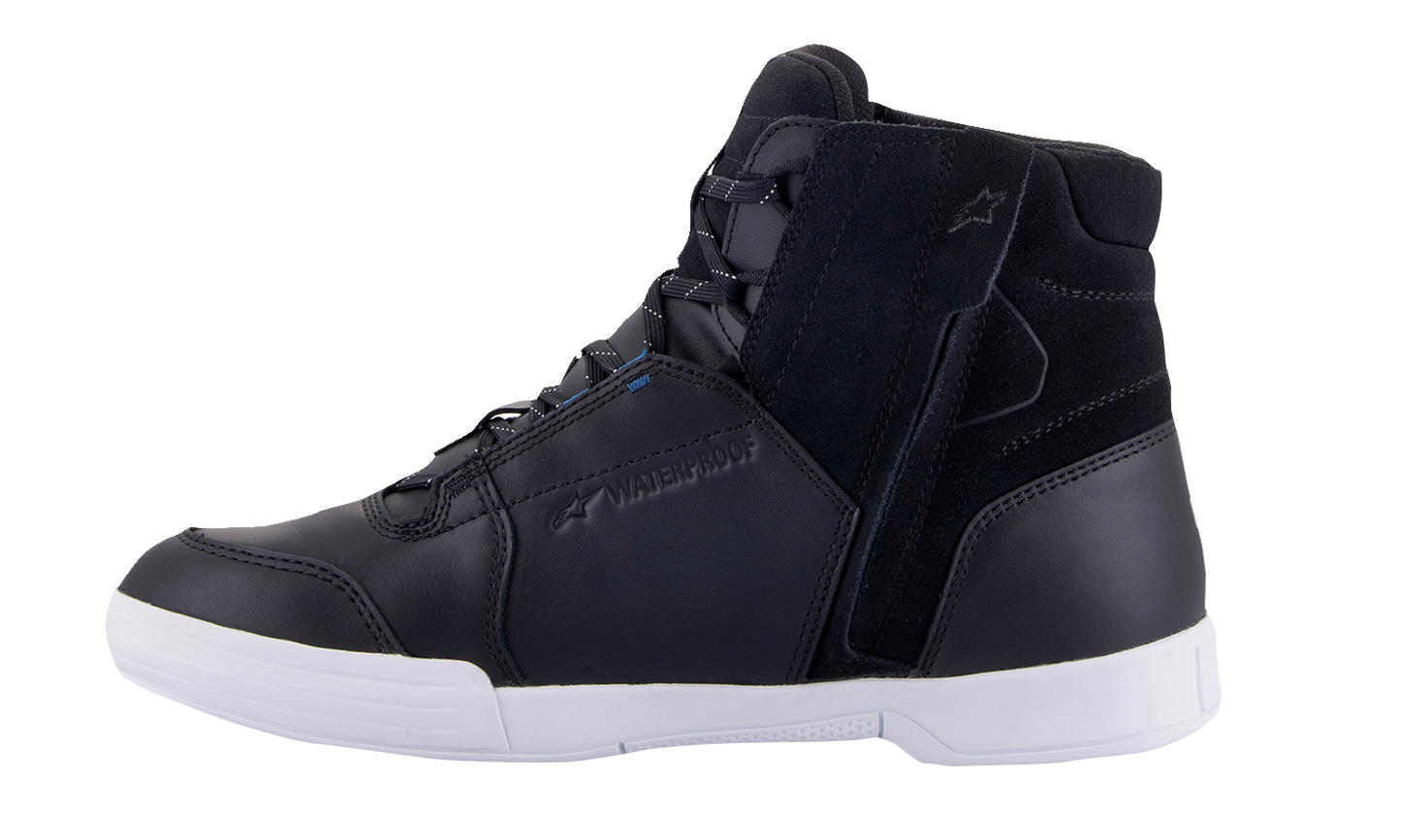 Alpinestars Chrome Waterproof Shoes - Black and White, US 12 / EU 45.5, Part 2543123-157-12