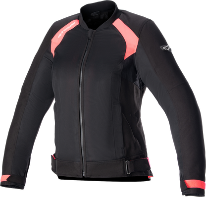 Alpinestars Stella Eloise Women's Motorcycle Jacket - Black and Pink, Size Large (Part No. 33184221839L)