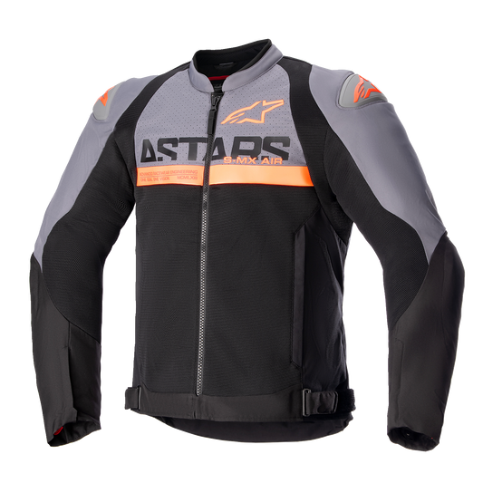 ALPINESTARS SMX Air Jacket - Dark Gray/Black/Orange Fluo - 4XL 3306523-914-4XL