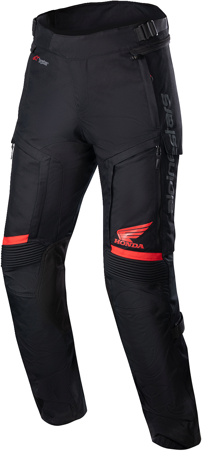Alpinestars Honda Bogotá Pro Drystar® Pants - Black/Red, Medium (Part #3226723-13-M)