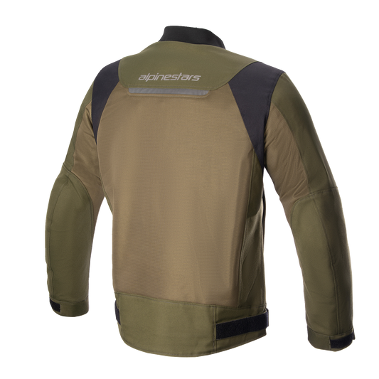 Alpinestars Luc V2 Air Jacket - Green, Medium - Advanced Motorcycle Armor with Tech-Air® Compatibility