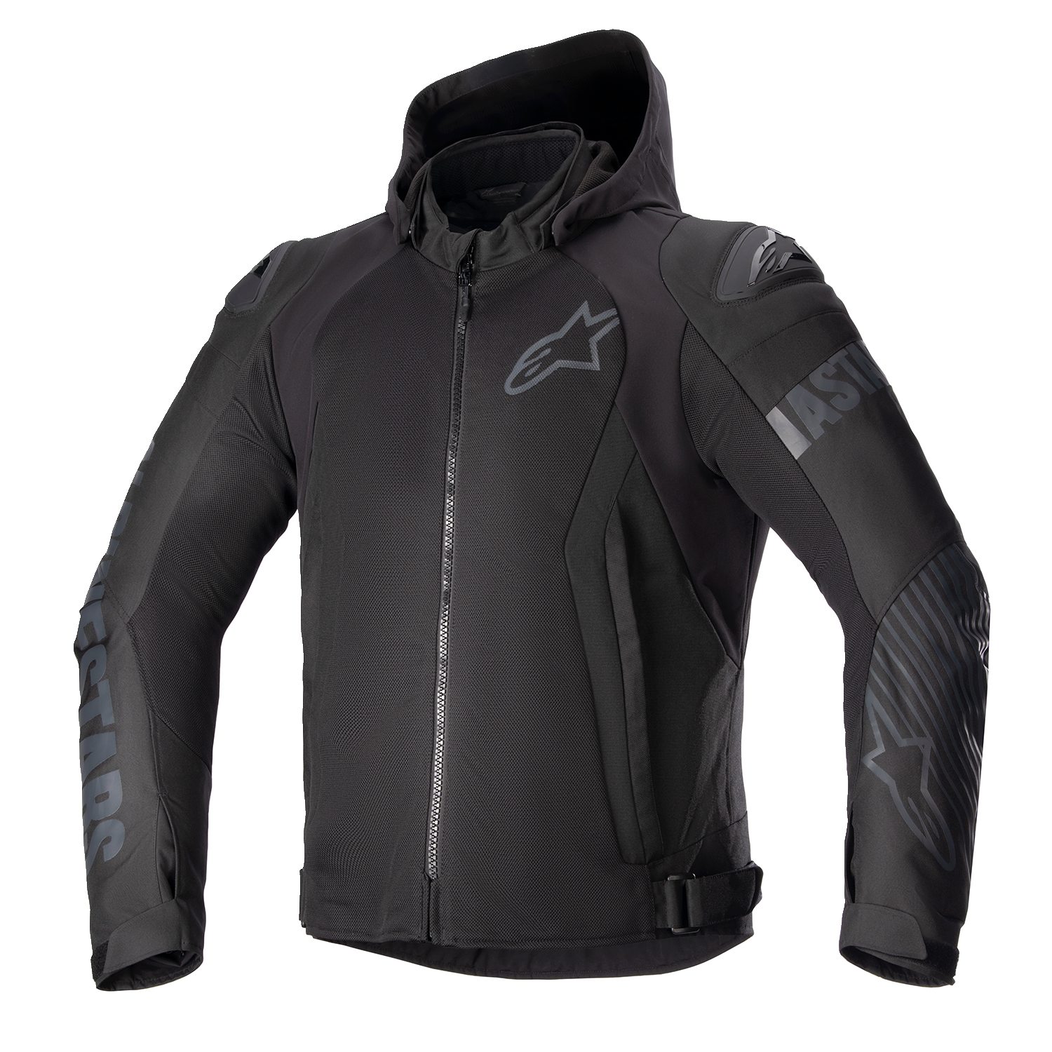 Alpinestars Zaca Air Jacket XL 3306423-1100-XL - Black/Black Motorcycle Riding Jacket with Advanced Protection and Waterproof Features
