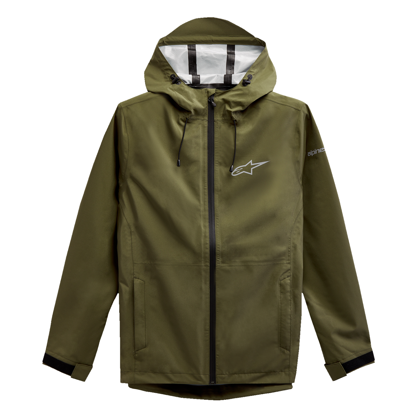 Alpinestars Omni Rain Jacket 2XL in Military Green with Waterproof Features